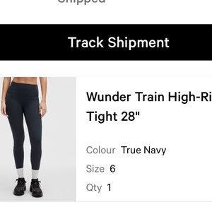 LULULEMON Wunder Leggings | 6